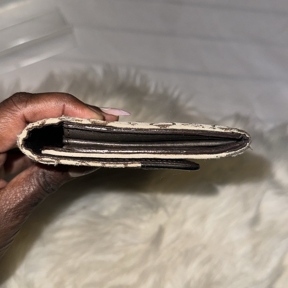 Vintage CELINE Monogram Jacquard Long Wallet Brown GUC - Picture 12 of 14